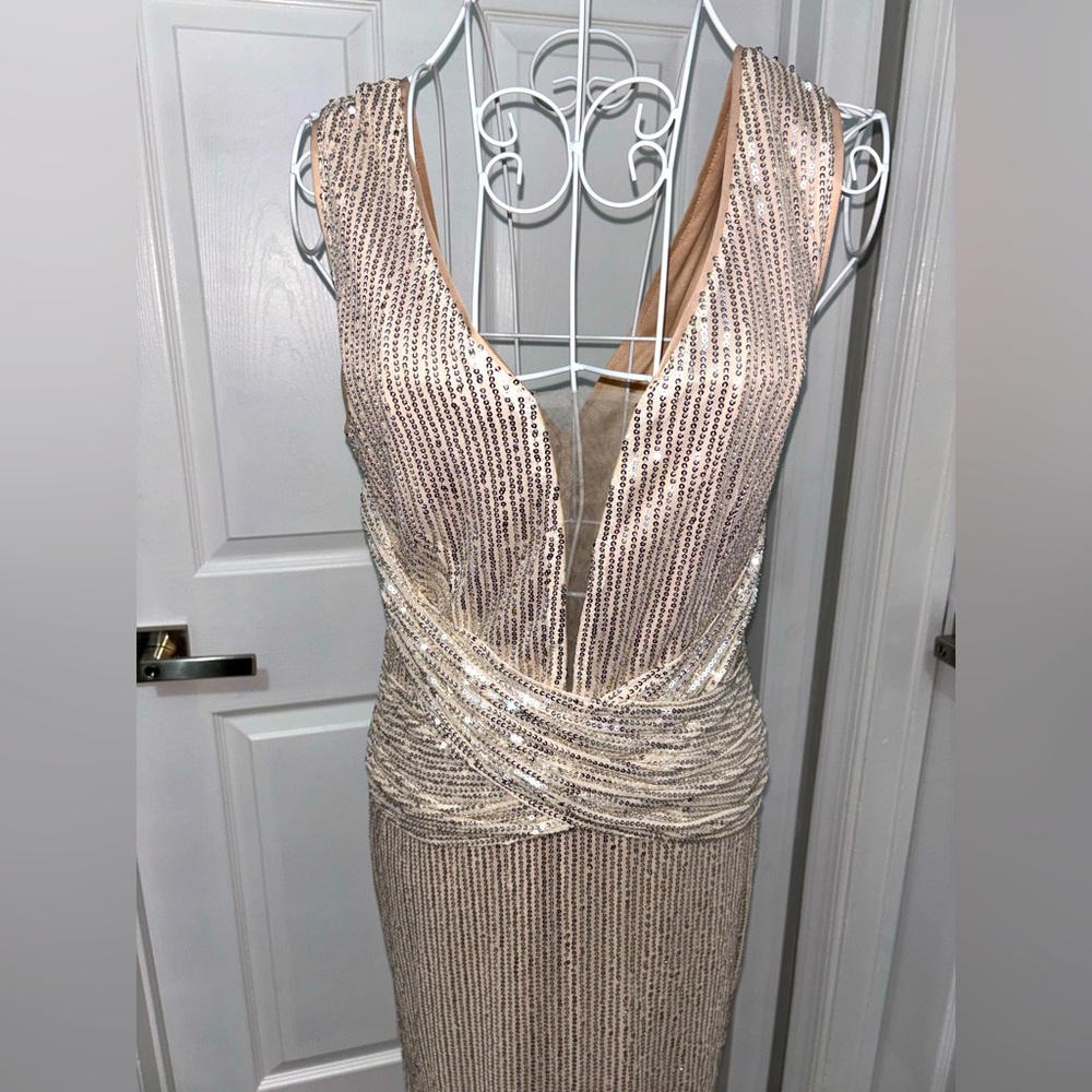 Champagne sequin gown